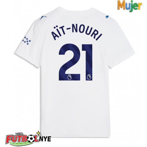 Camiseta Manchester City Rayan Ait-Nouri #21 Tercera Equipación para mujer 2026-27 manga corta